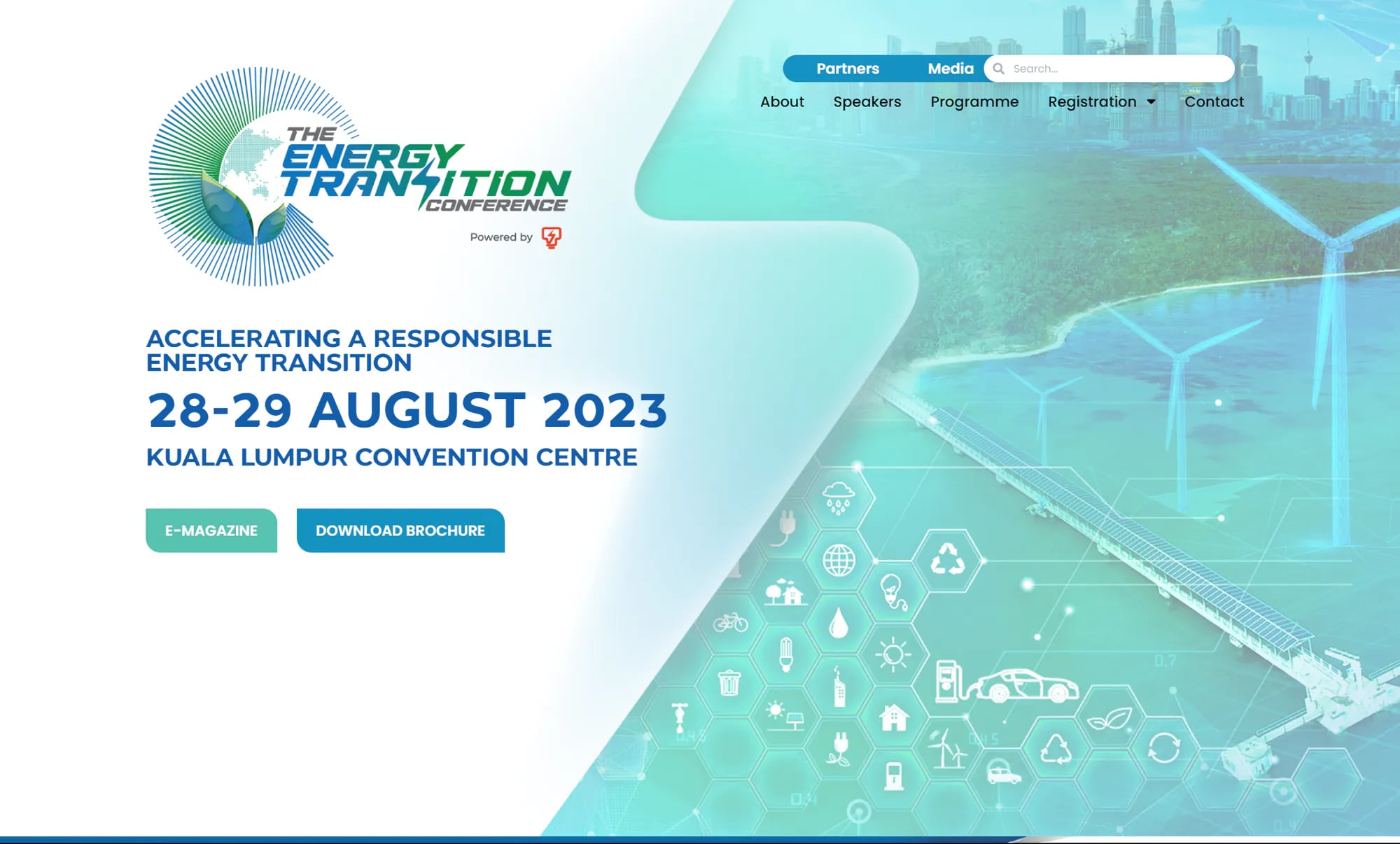 The Energy Transition Conference website homepage
