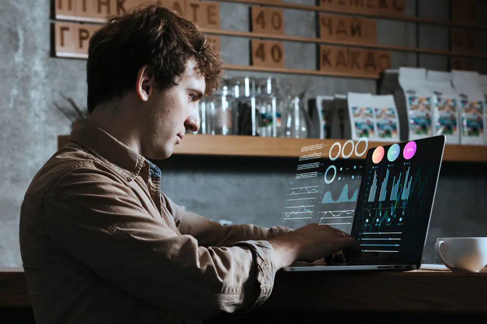 Custom web design details on a modern site
