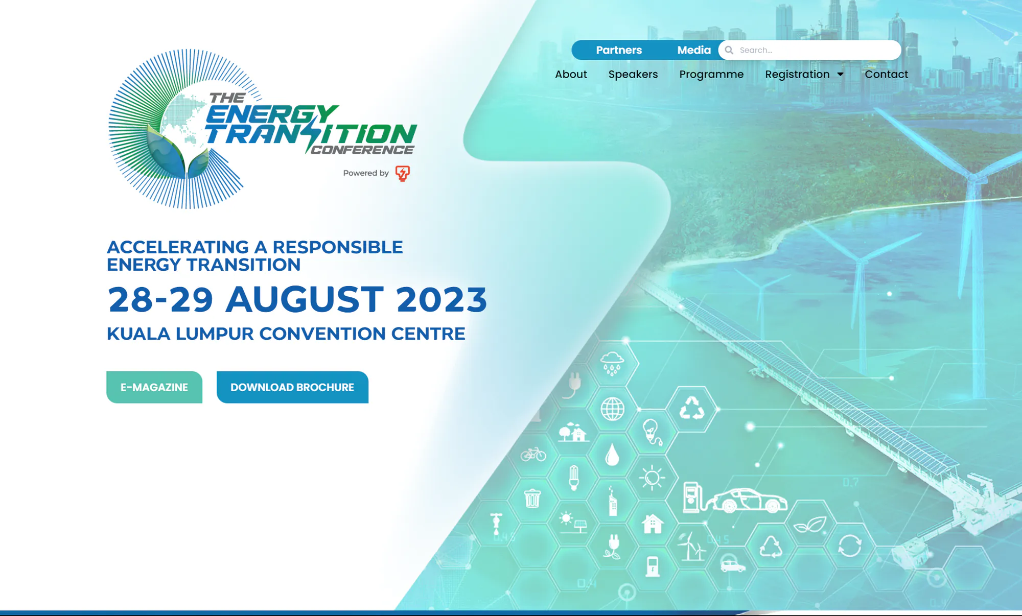 The Energy Transition Conference website homepage